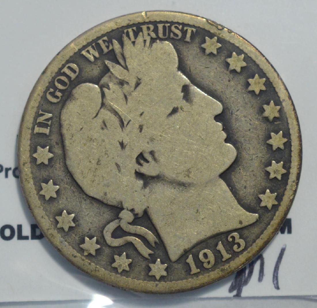 1913-S Barber Half Dollar Good (1 of 3)