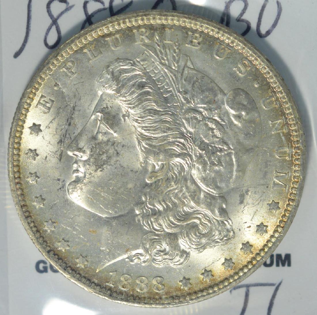 1888-O Morgan Silver Dollar BU (1 of 3)