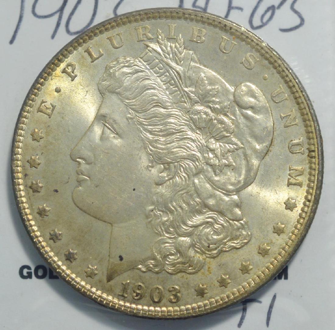 1903 Morgan Silver Dollar BU-63 (1 of 3)