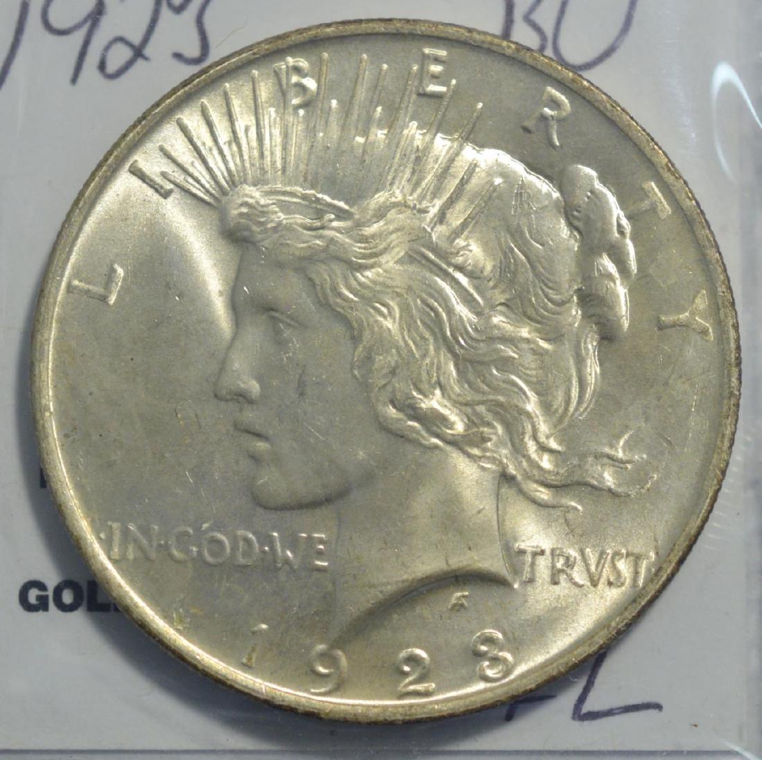 1923 Peace Silver Dollar BU (1 of 3)