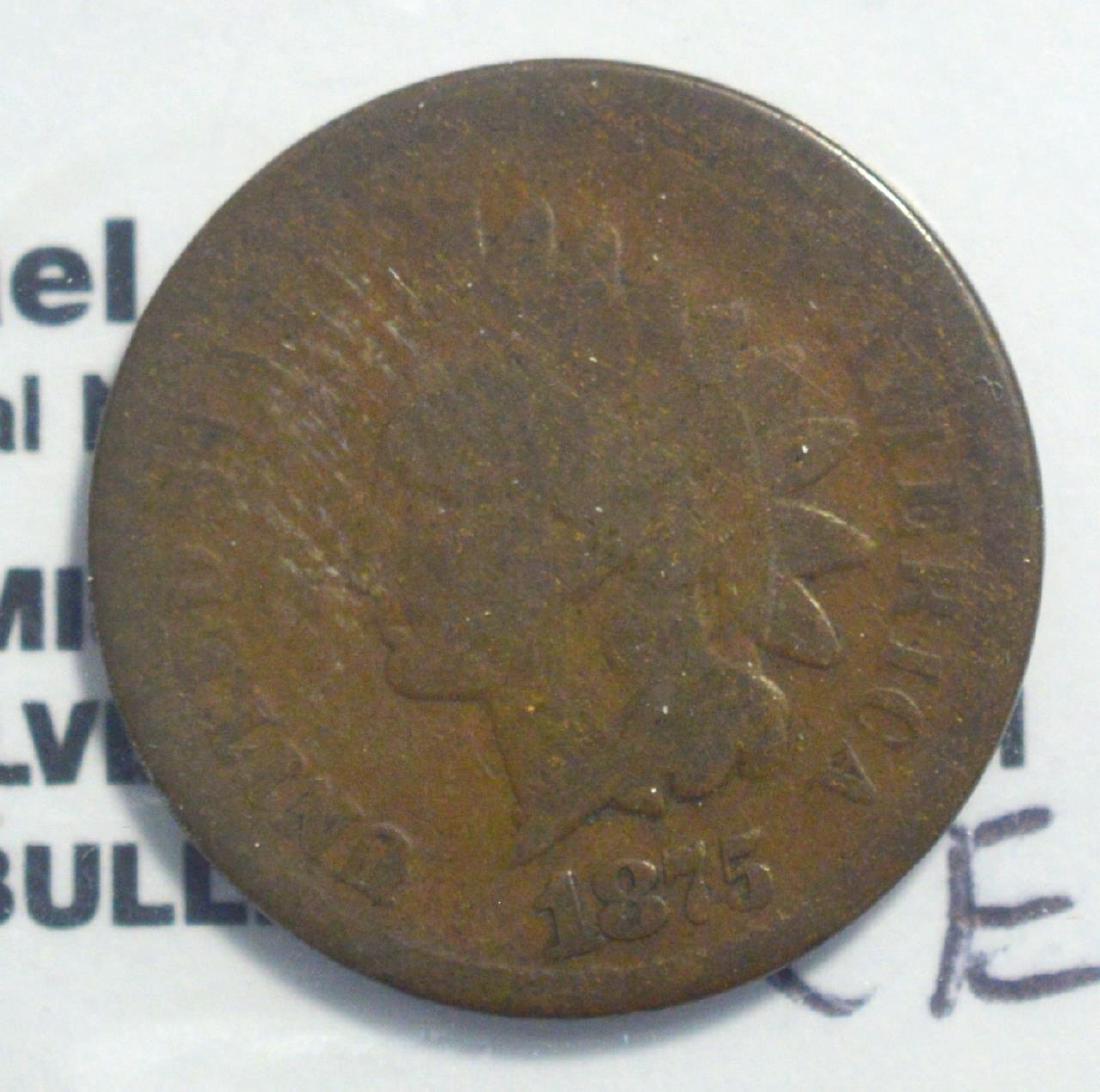 1875 Indian Head Cent Good (1 of 3)