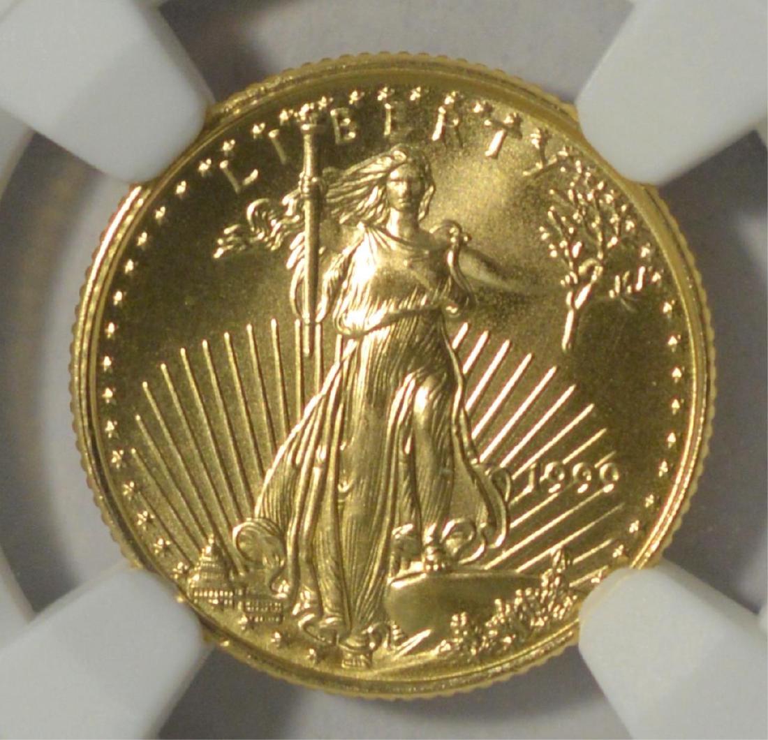 1999 $5 American Gold Eagle NGC MS 69 (1 of 3)