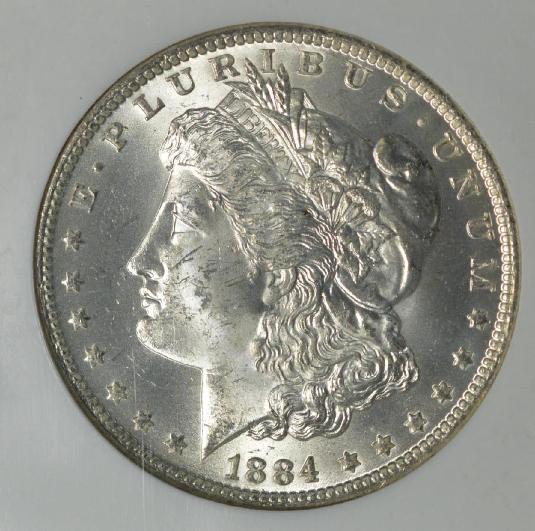 1884-O Morgan Silver Dollar NGC MS 63 (1 of 3)