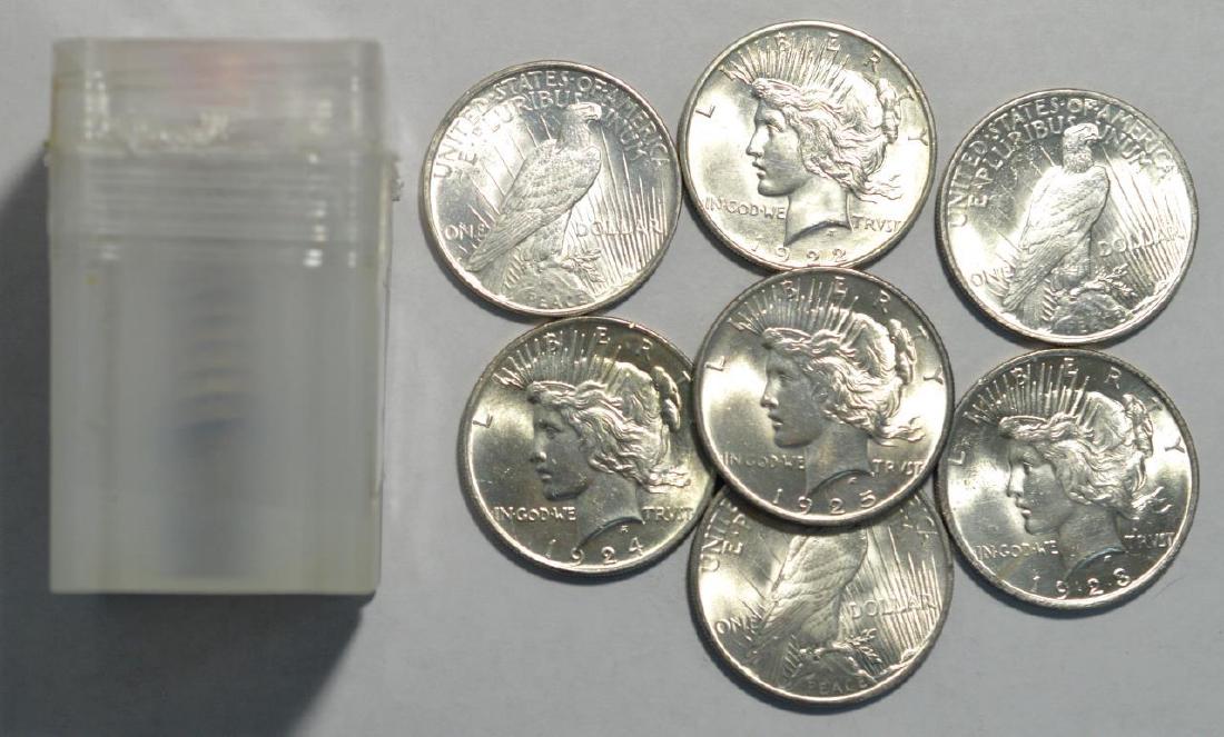 1922-1925 Peace Silver Dollar 20pc. BU Roll (1 of 1)