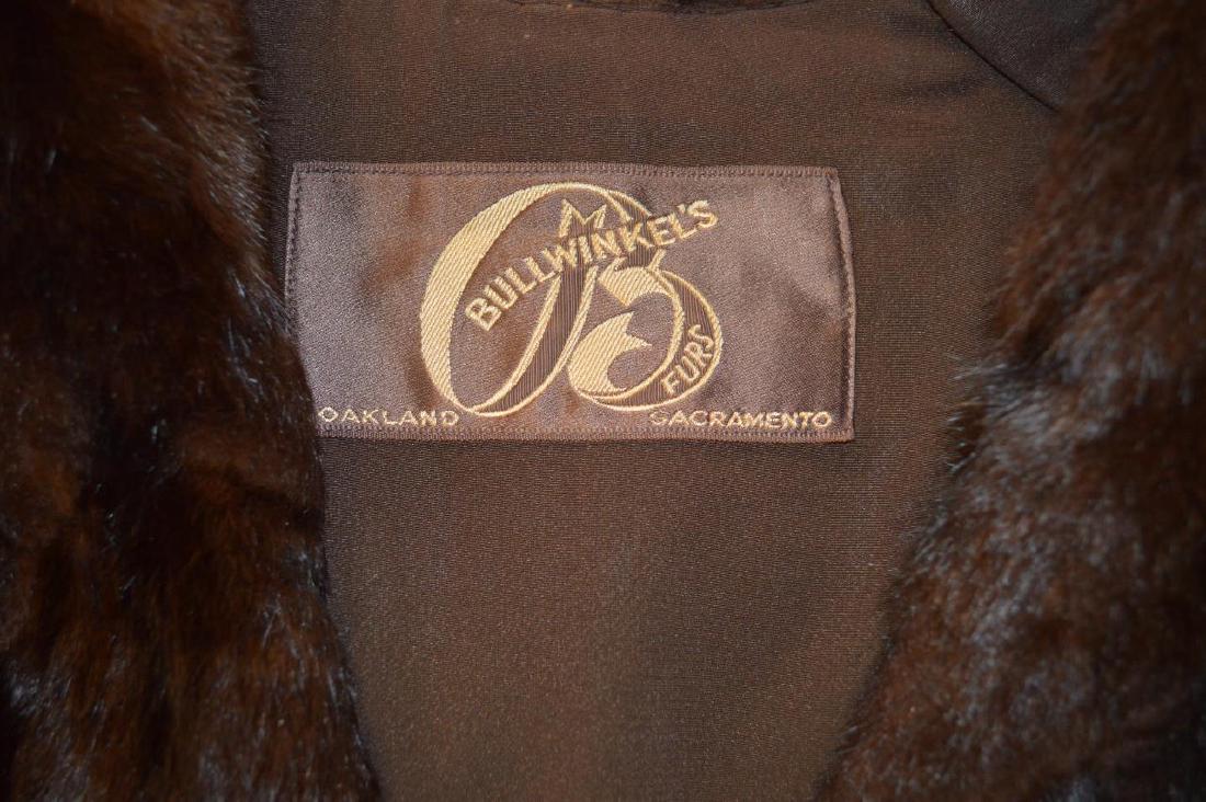 Ladies dark brown mink fur shawl (1 of 4)