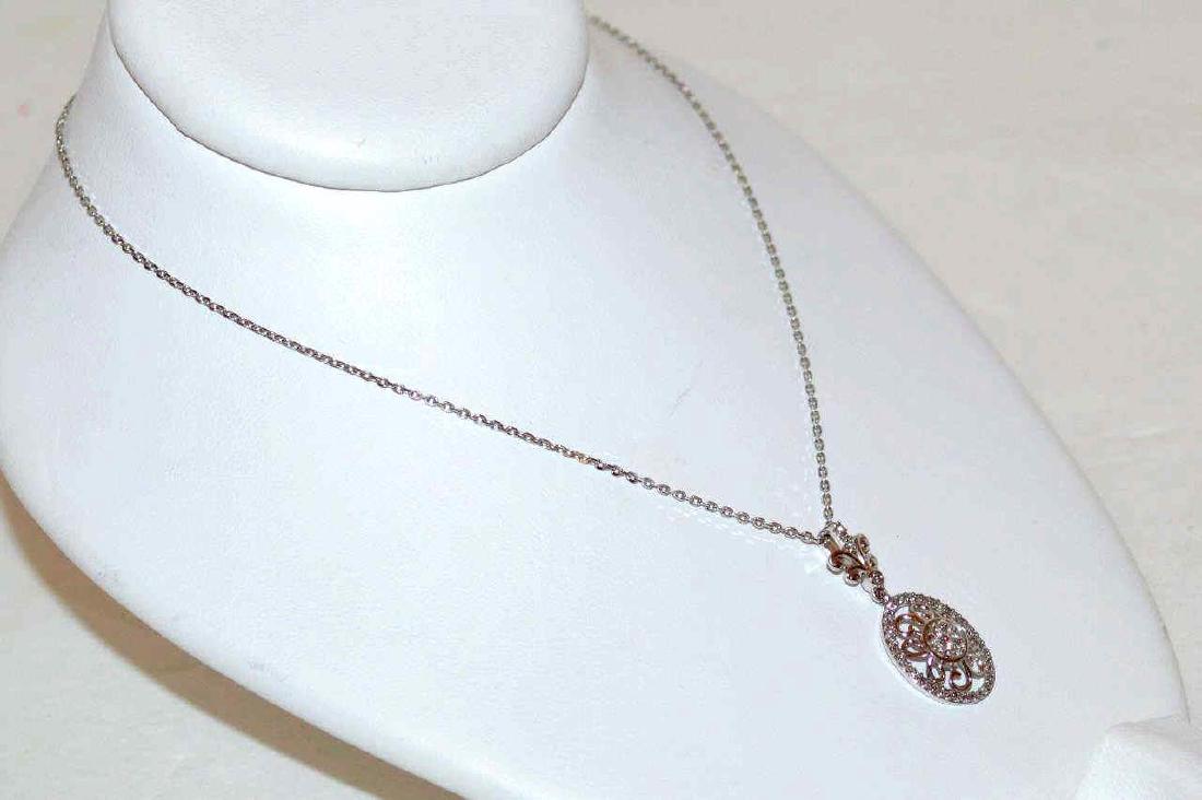 14kwg Diamond Pendant (1 of 3)