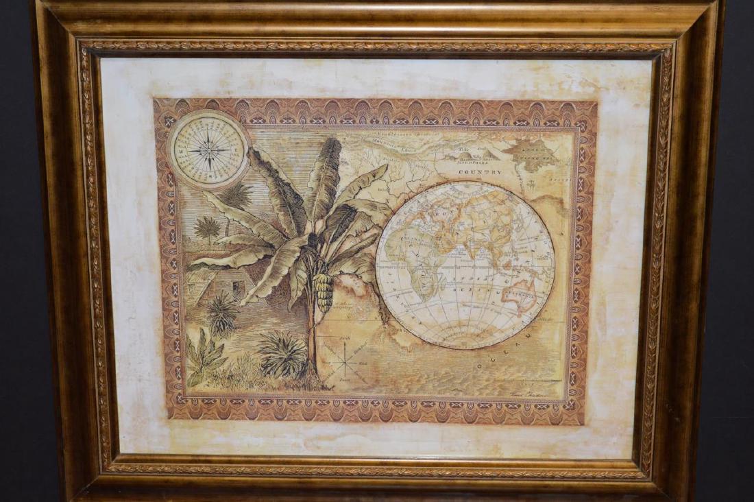Framed Print Basset Mirror Co. Old World Map (1 of 2)