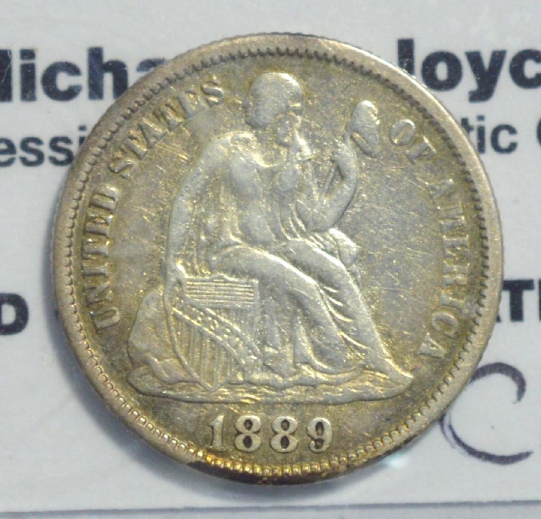 1889 Liberty Seated Dime XF (1 of 3)