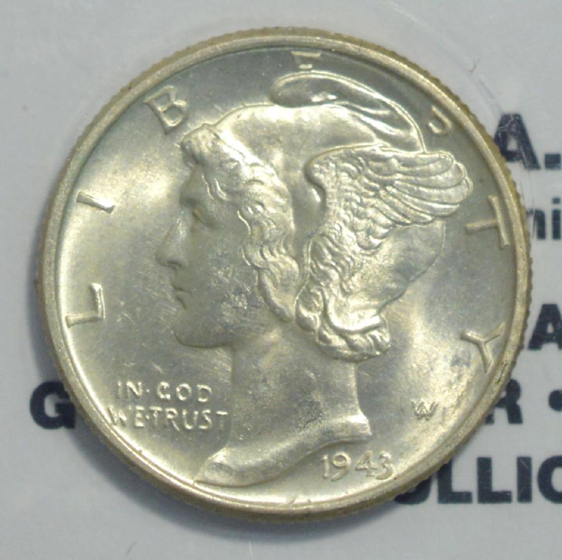 1943 Mercury Dime BU (1 of 3)
