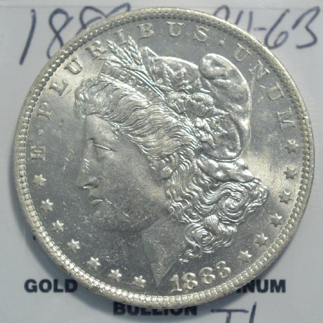 1883-O Morgan Silver Dollar BU-63 (1 of 3)