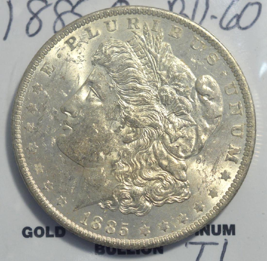 1885-O Morgan Silver Dollar BU-60 (1 of 3)