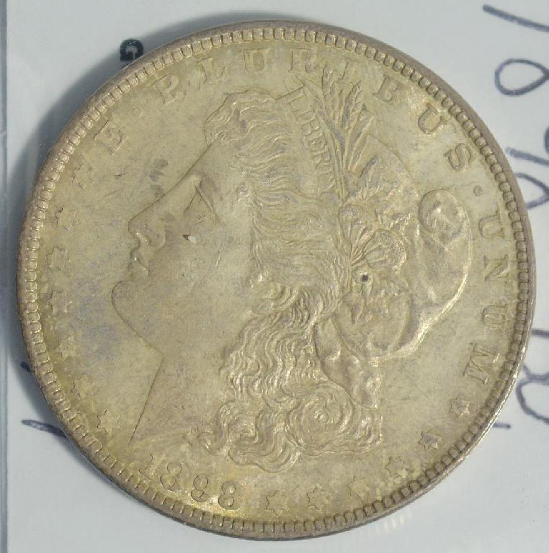1898 Morgan Silver Dollar BU Allot Color (1 of 3)