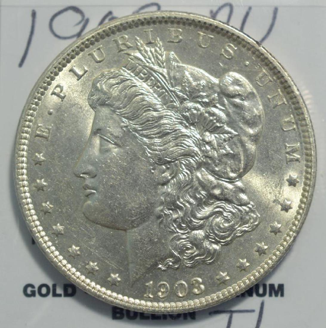 1903 Morgan Silver Dollar BU (1 of 3)