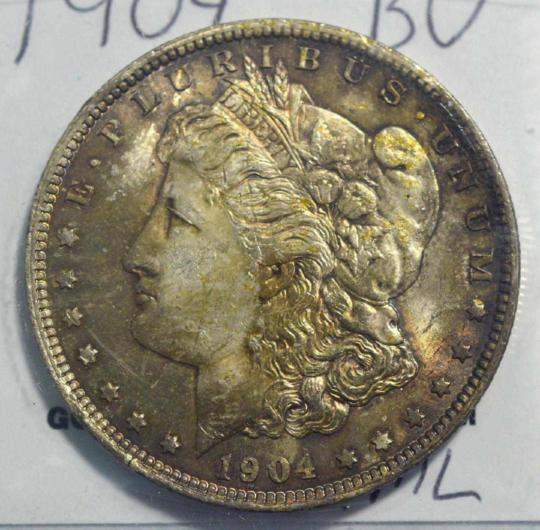 1904 Morgan Silver Dollar BU (1 of 3)
