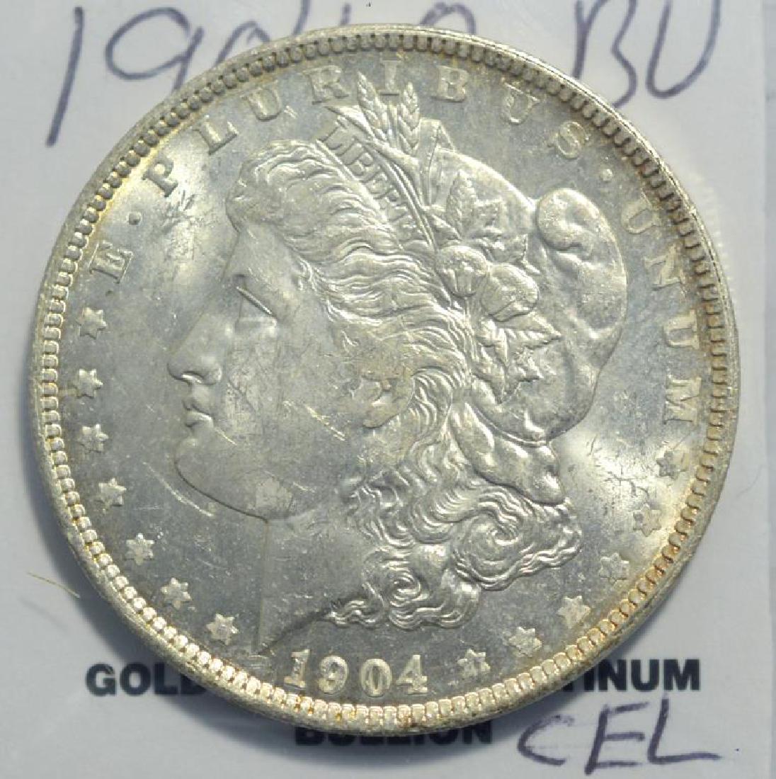 1904-O Morgan Silver Dollar BU (1 of 3)