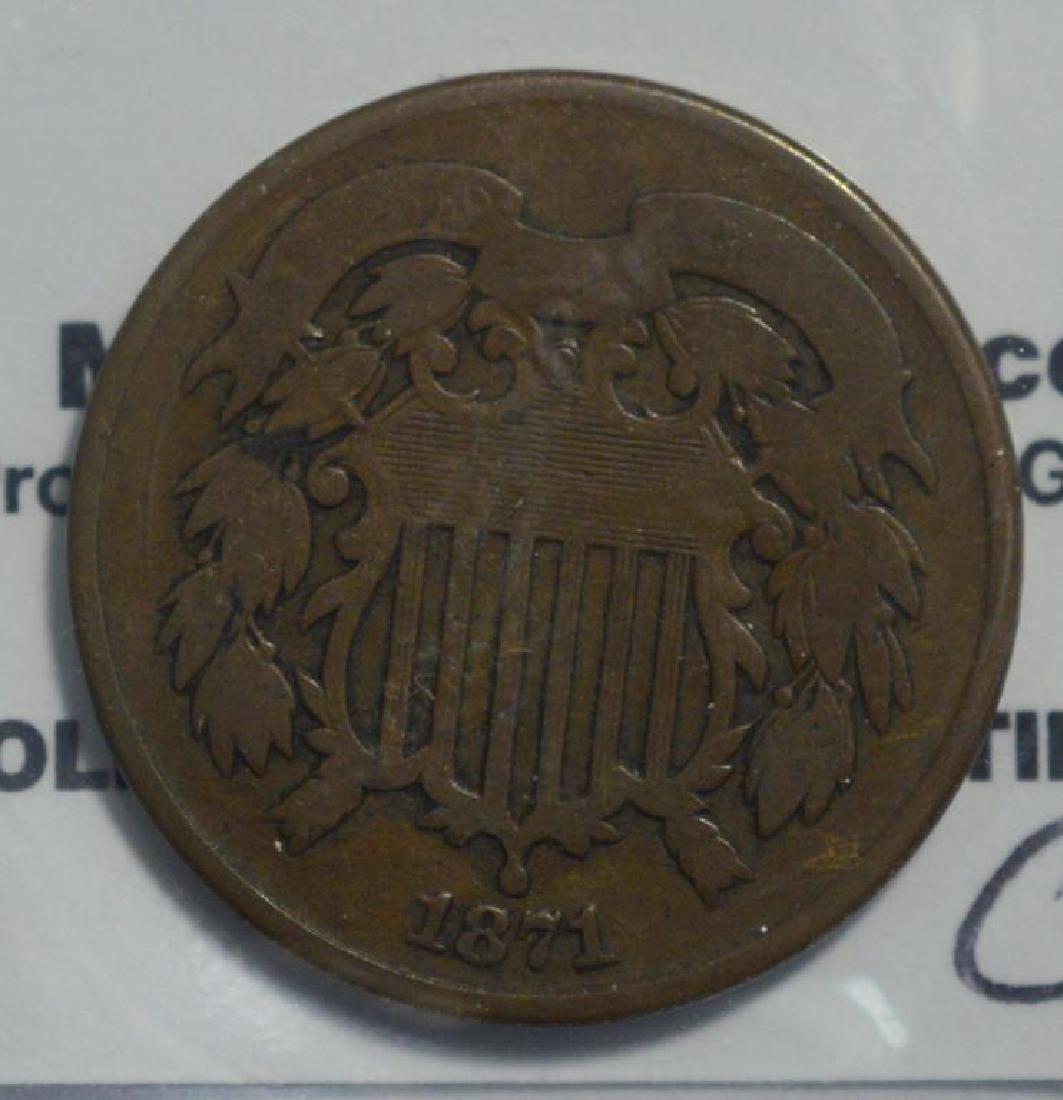 1871 Two Cent Piece VG (1 of 3)