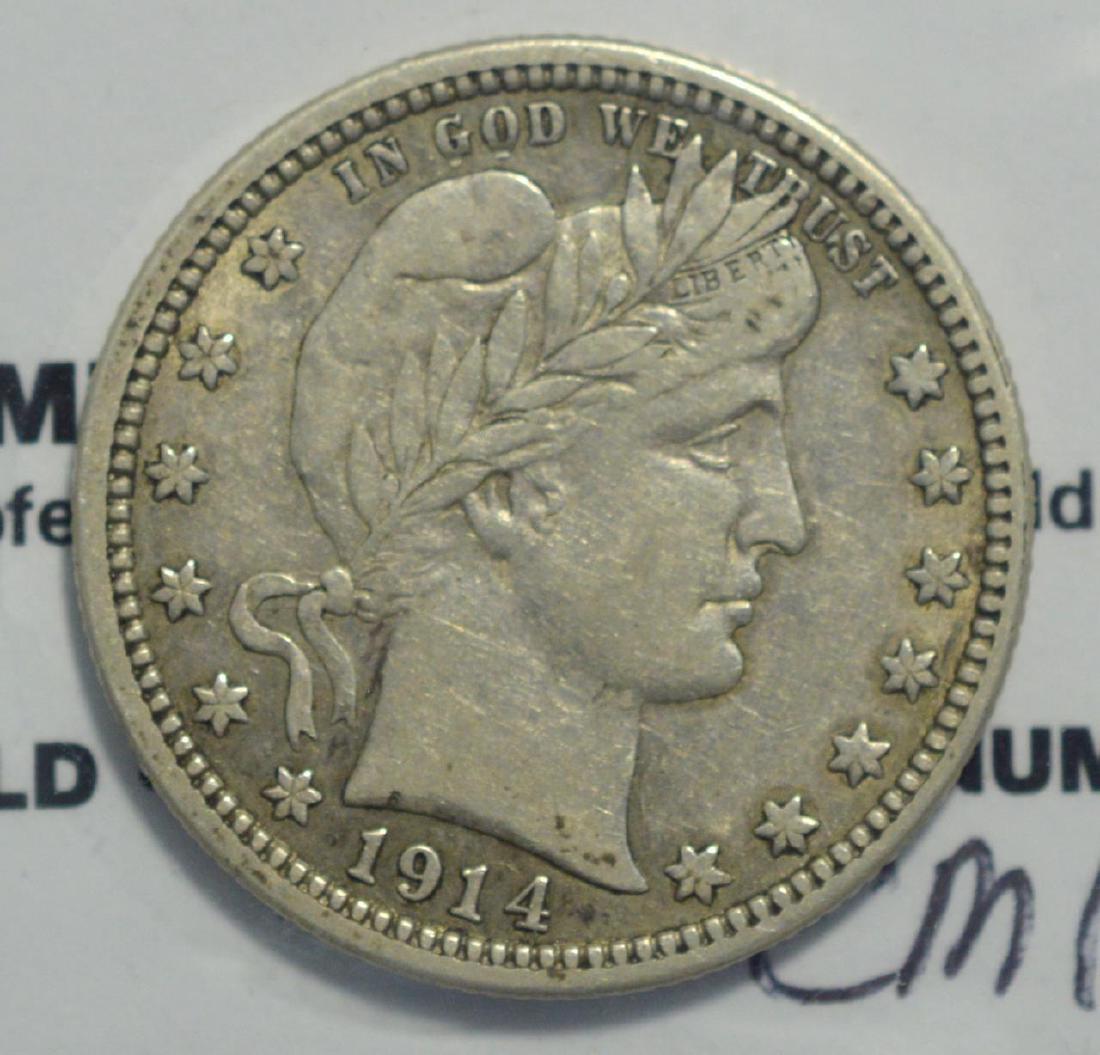 1914 Barber Quarter Dollar XF 40 (1 of 3)