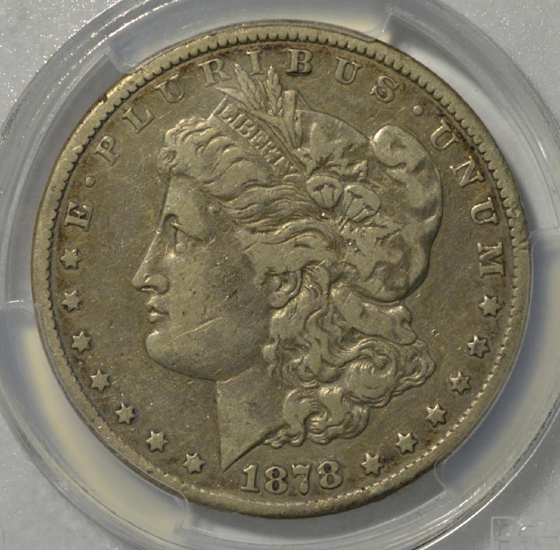 1878-CC Morgan Silver Dollar PCGS Fine 15 (1 of 3)