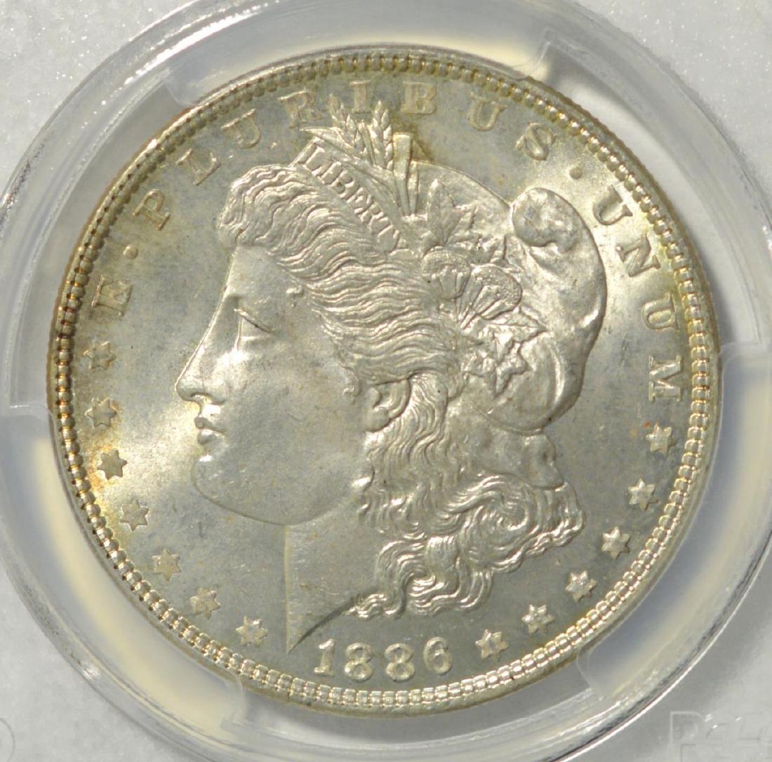 1886 Morgan Silver Dollar PCGS MS 65 (1 of 3)