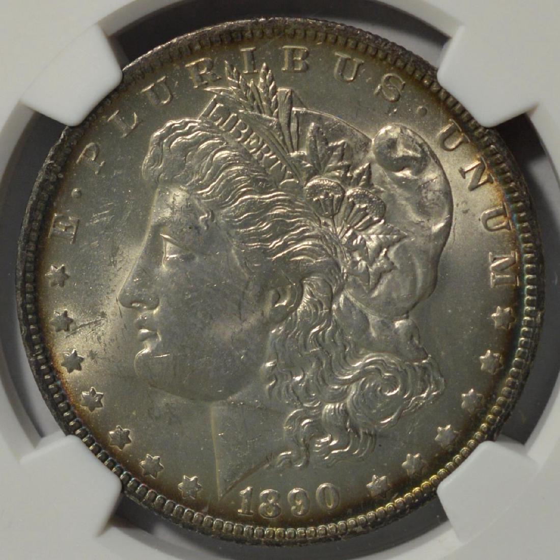 1890-O Morgan Silver Dollar NGC MS 62 (1 of 3)