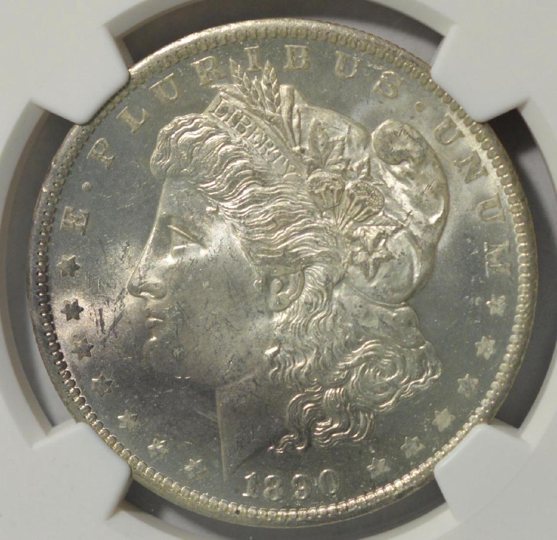 1890-O Morgan Silver Dollar NGC MS 63 (1 of 3)
