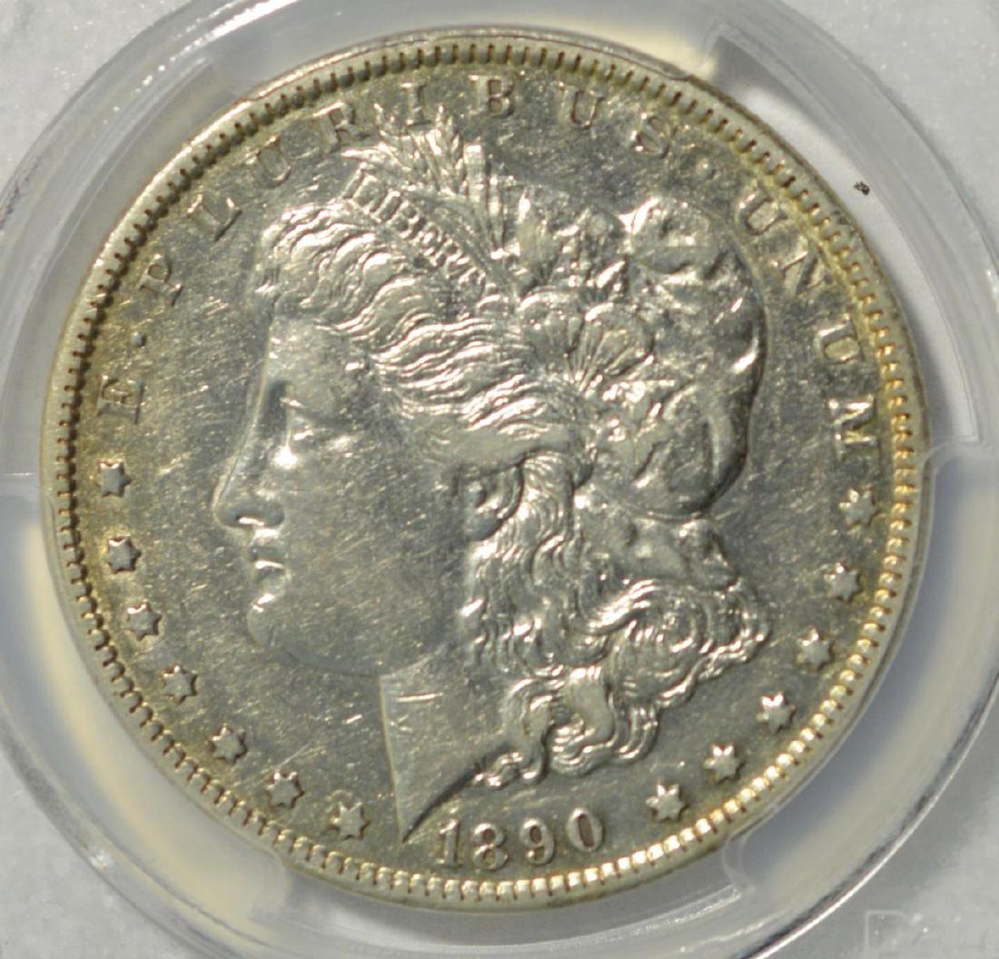 1890-CC Morgan Silver Dollar PCGS VF 35 (1 of 3)