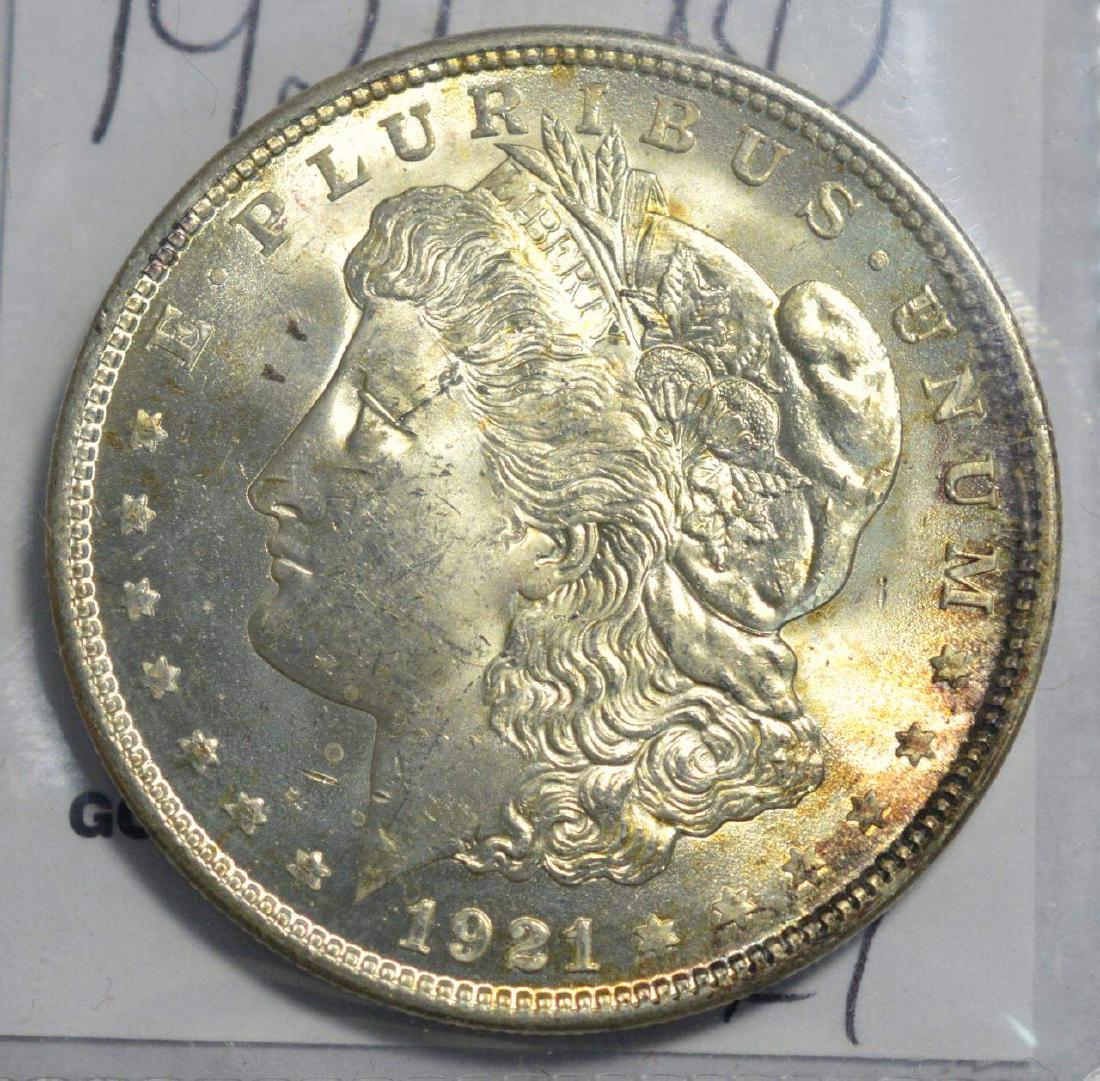 1921 Morgan Silver Dollar BU (1 of 3)
