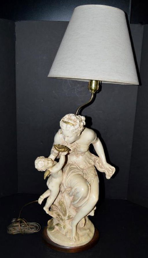1963 Harvey Davis Woman Cherub Statue Lamp Nov 11 2018 1963 Harvey Davis Woman Cherub Statue Lamp