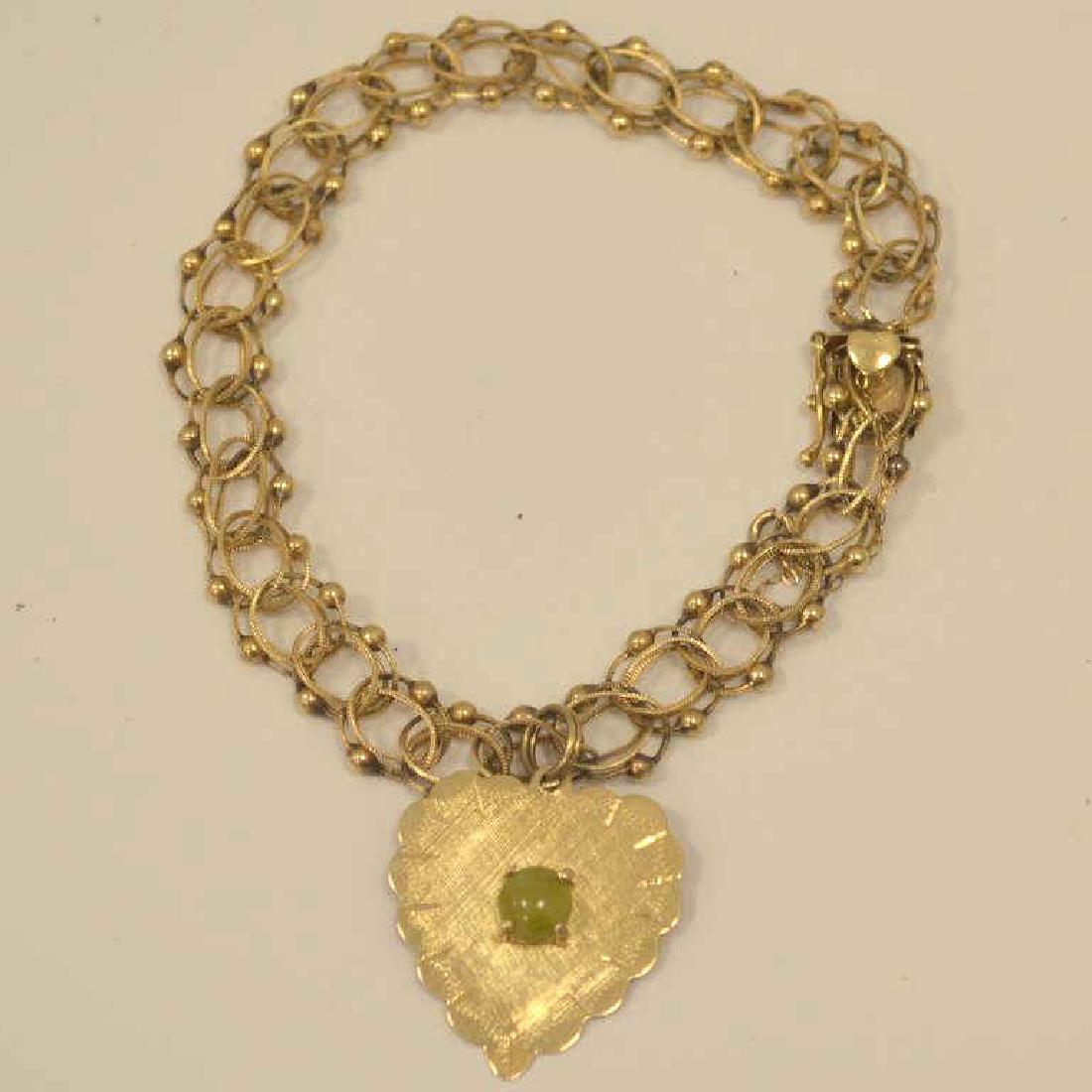 14kt yellow gold charm bracelet (1 of 4)