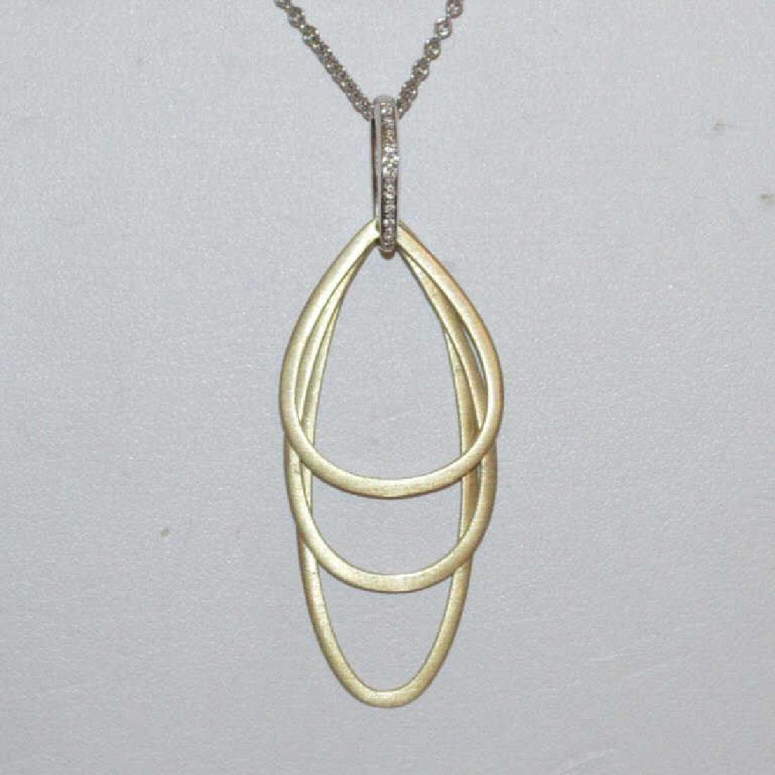 14kt two tone necklace by Cheri Dori (1 of 3)