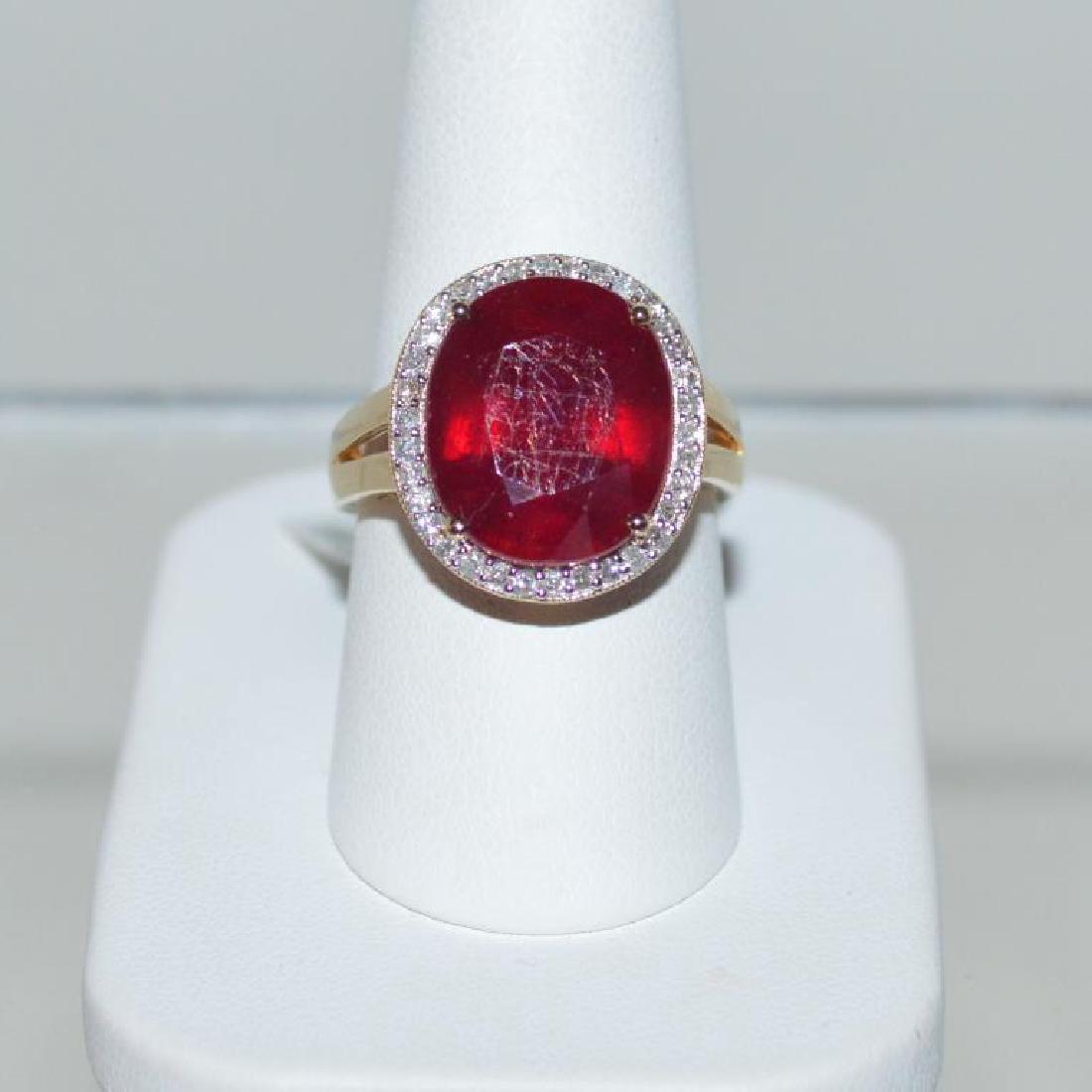 Lady's Ruby and Diamond Ring (1 of 6)