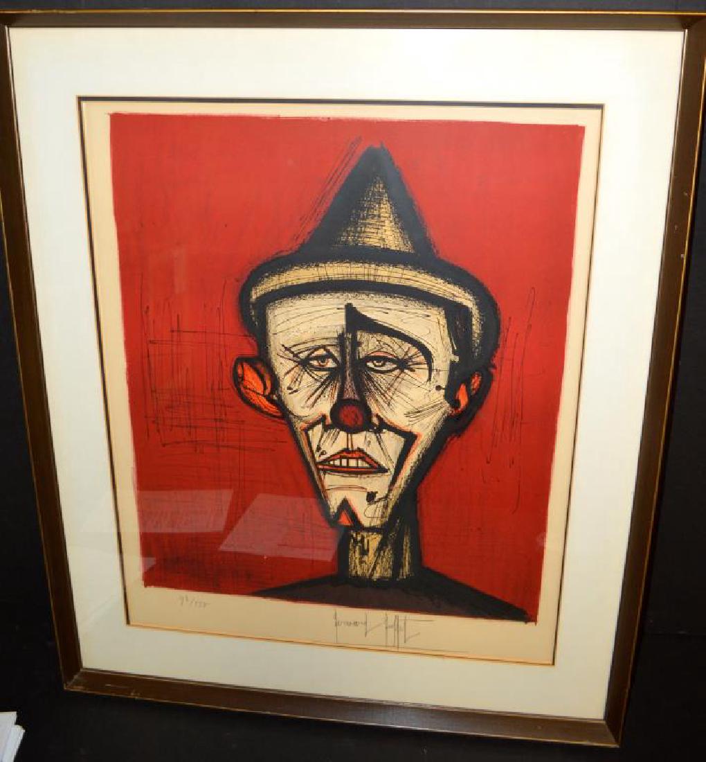 Bernard Buffet "The Clown on Red Background" (1 of 4)