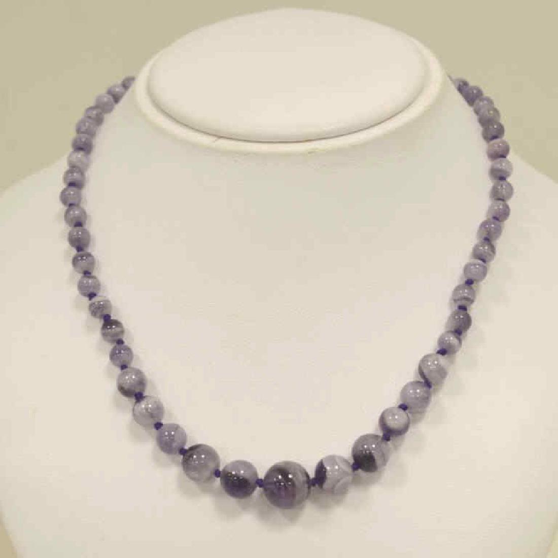 17" amethyst bead necklace (1 of 3)