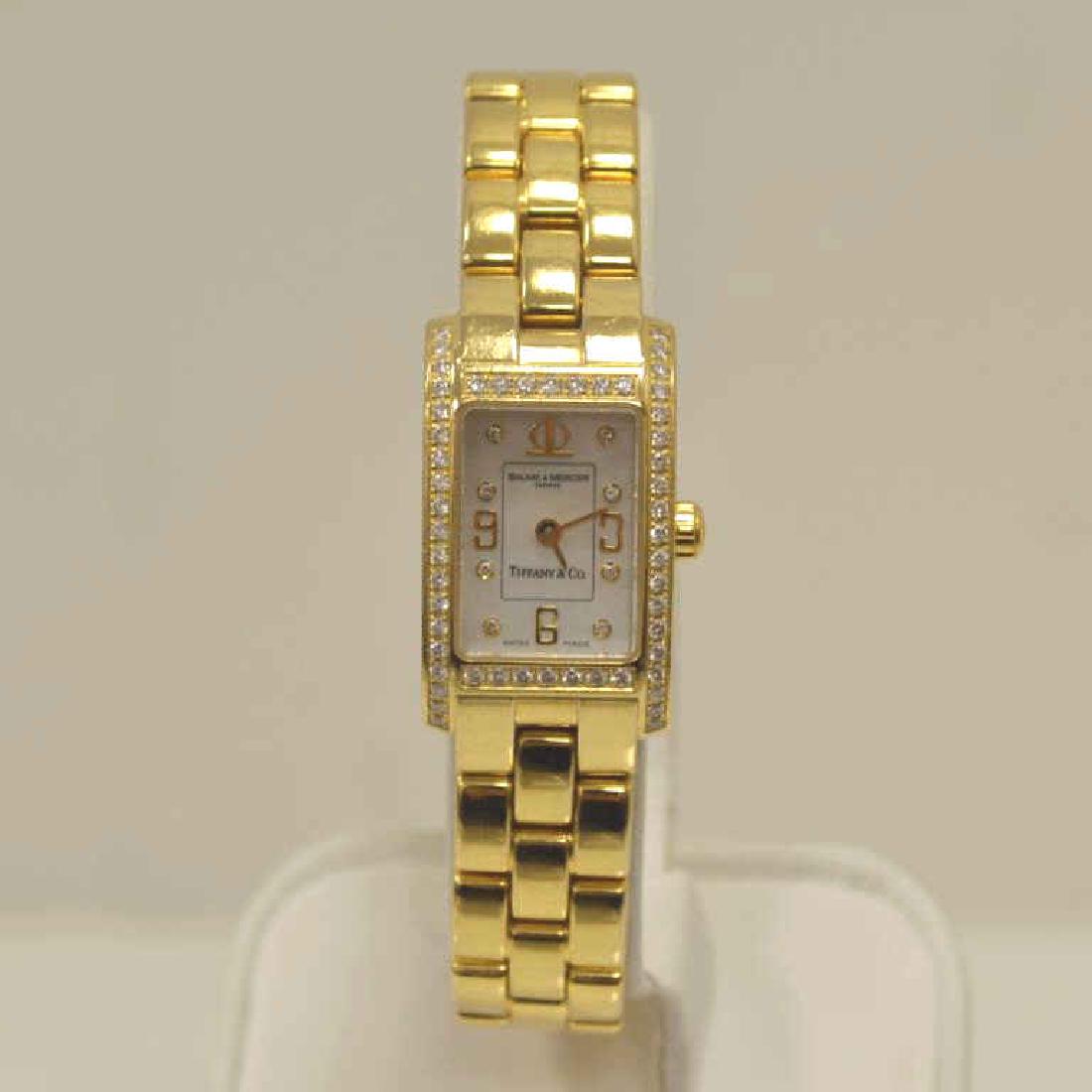 18kt Tiffany & Co., Baume & Mercier diamond watch (1 of 6)