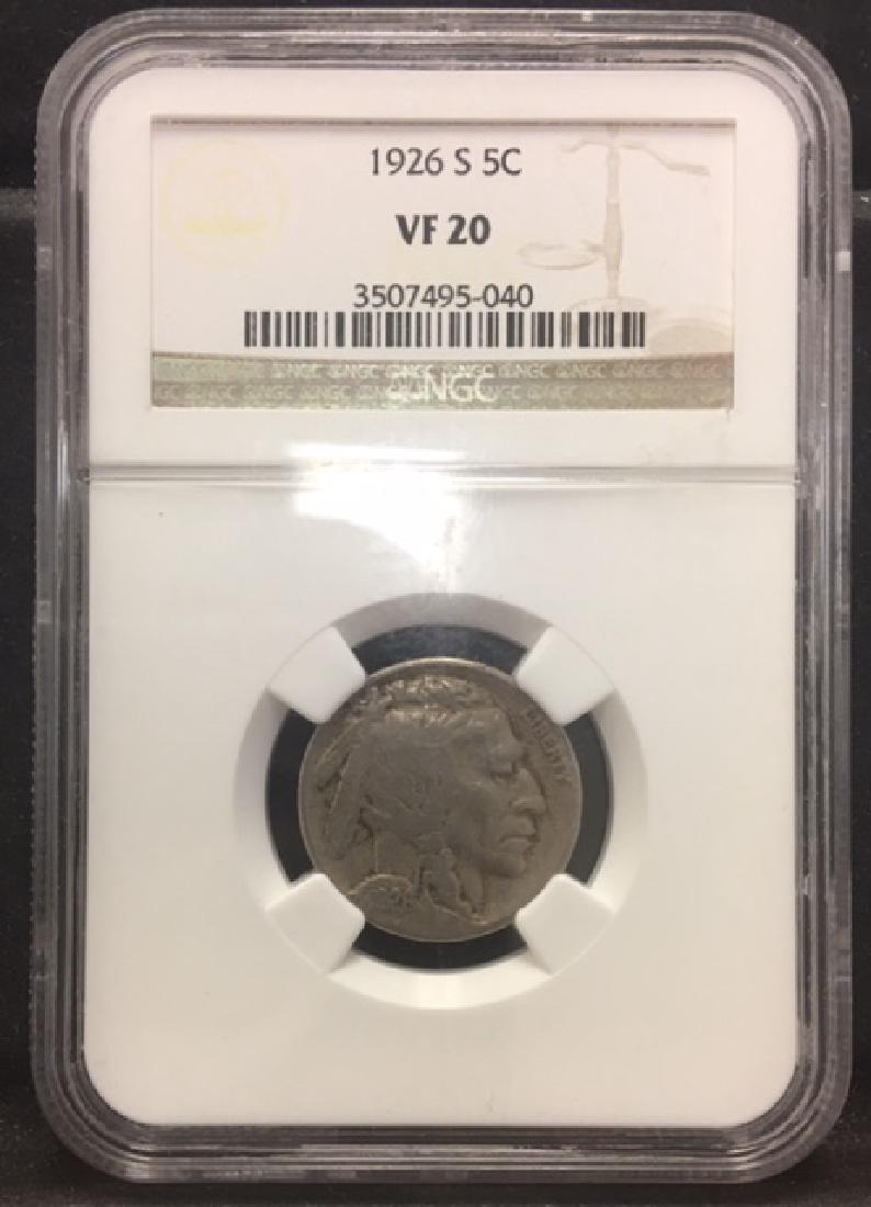 NGC 1926-S VF-20 Buffalo Nickel *KEY DATE* (1 of 2)