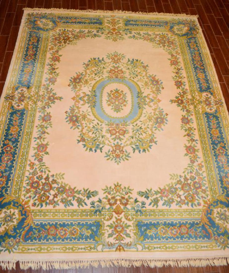 Large Belgian Sears Kismet Antique Heriz Wool Rug