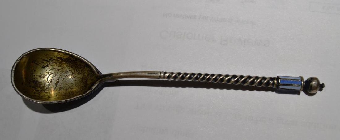 1889 Antique Imperial Russia AP .84 Silver Spoon (1 of 8)