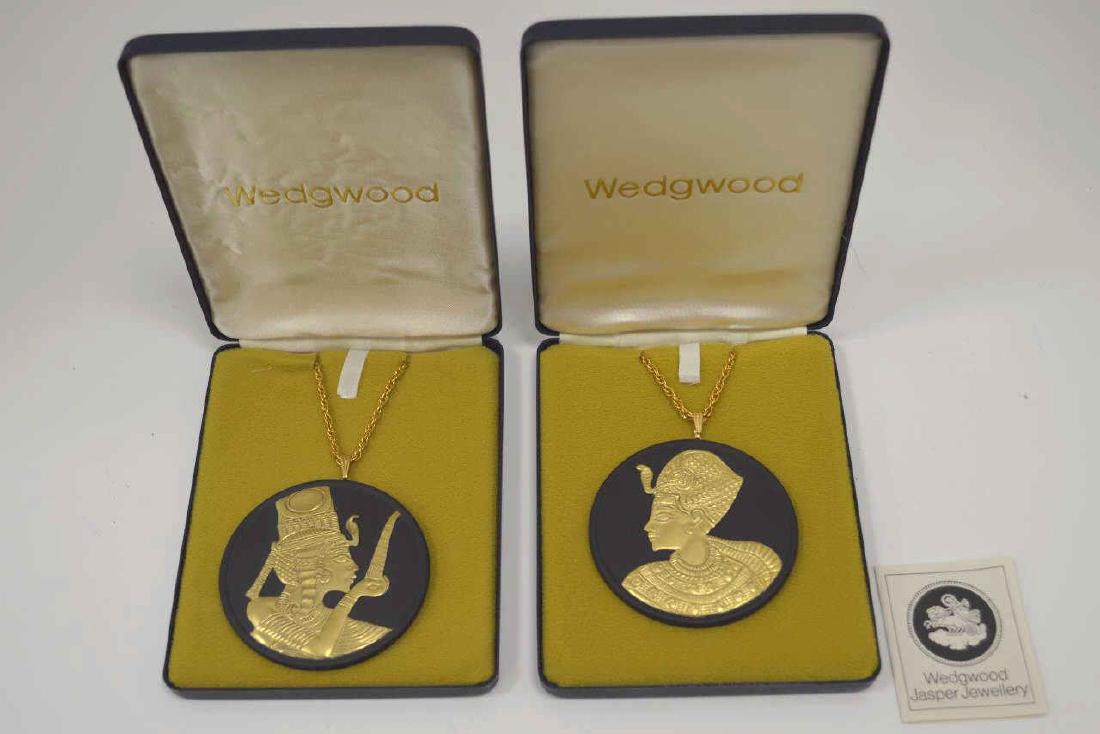 Pair of Wedgwood Egyptian Gold plated Necklaces (1 of 5)