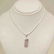 Sterling Silver kunzite crystal pendant