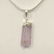 Sterling Silver kunzite crystal pendant - 2