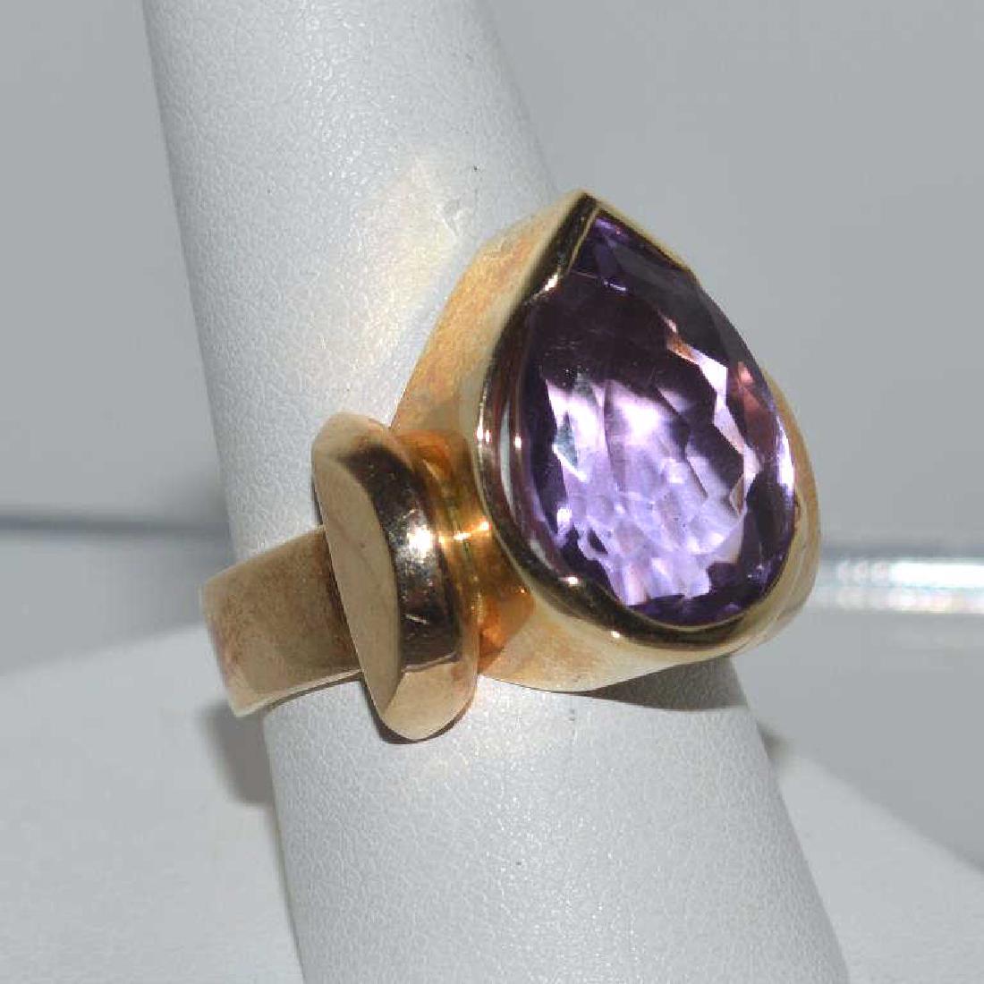 14kt yellow gold amethyst ring (1 of 5)