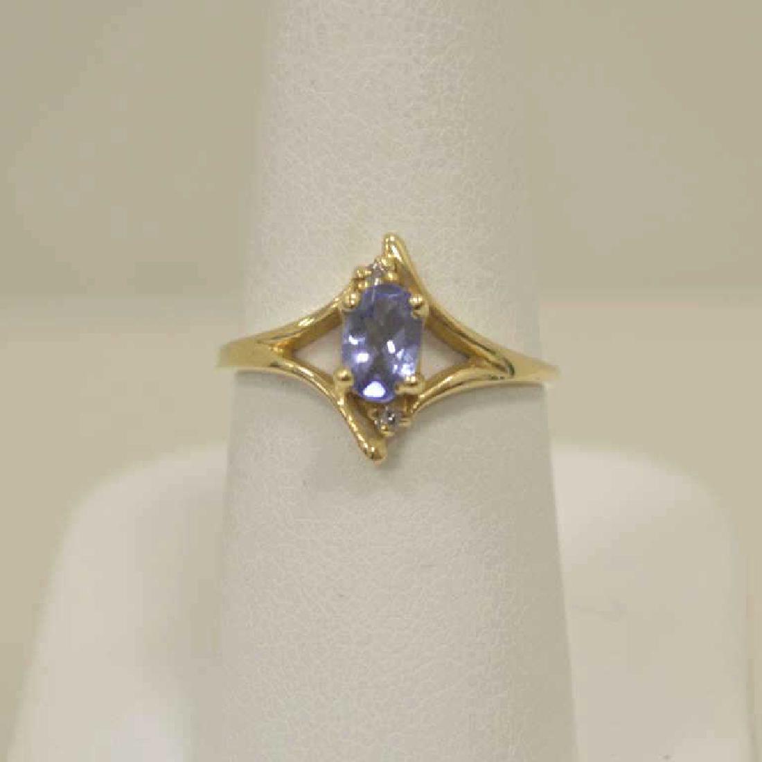 14kt yellow gold tanzanite ring (1 of 5)