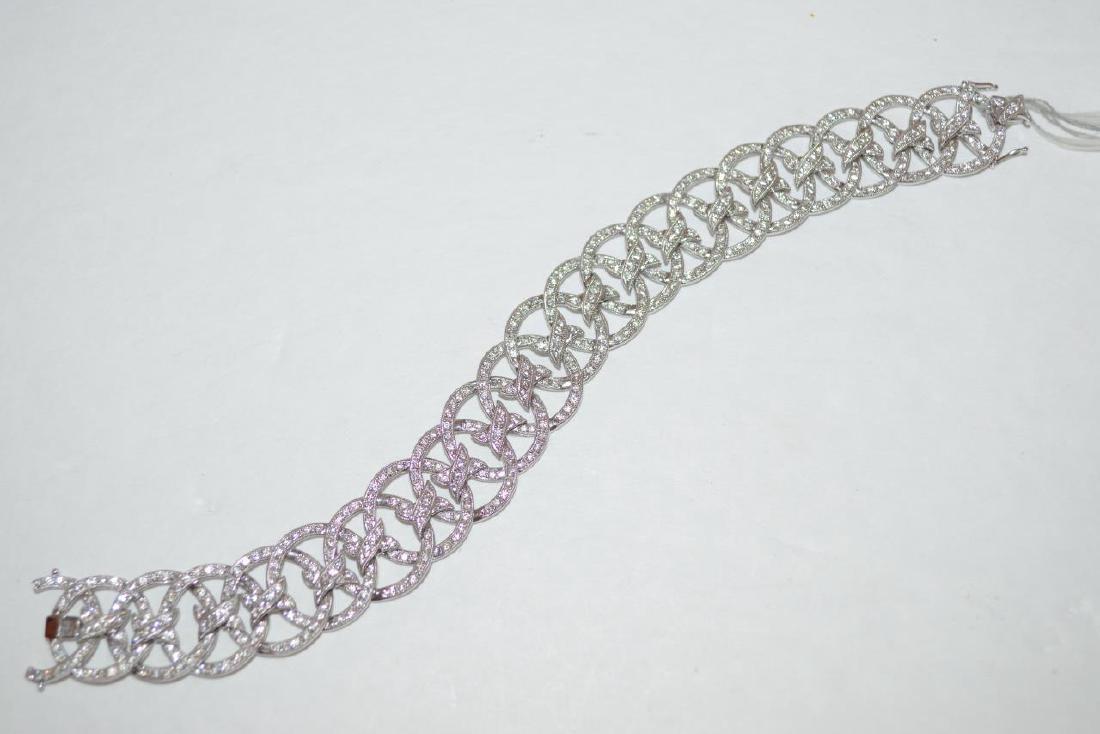 18kwg diamond circle bracelet 4.45ctw (1 of 3)