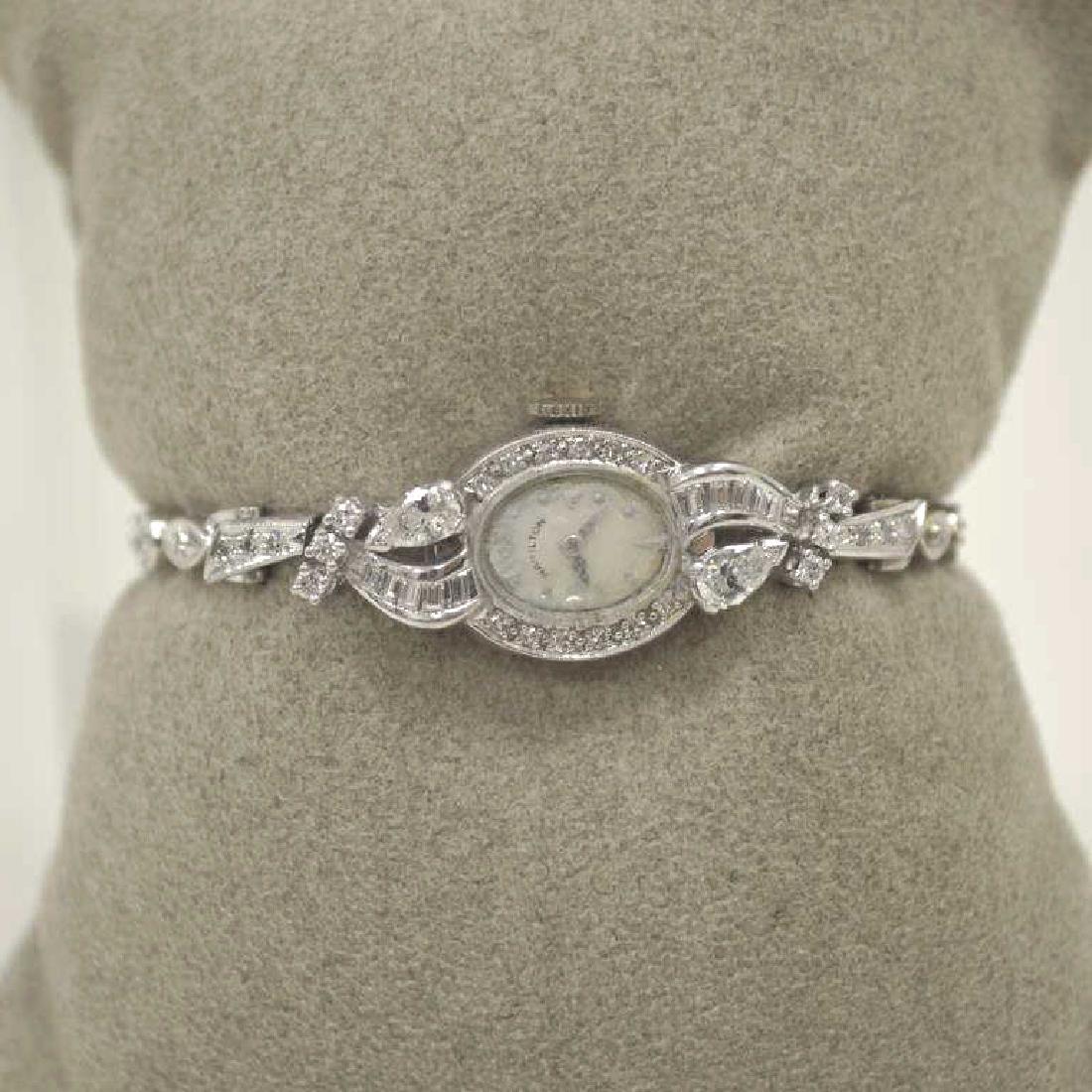Vintage Ladies Platinum Hamilton Diamond Watch (1 of 5)