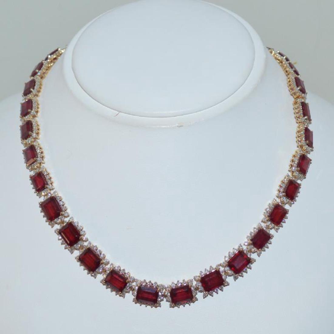 Ruby and Diamond necklace (1 of 6)