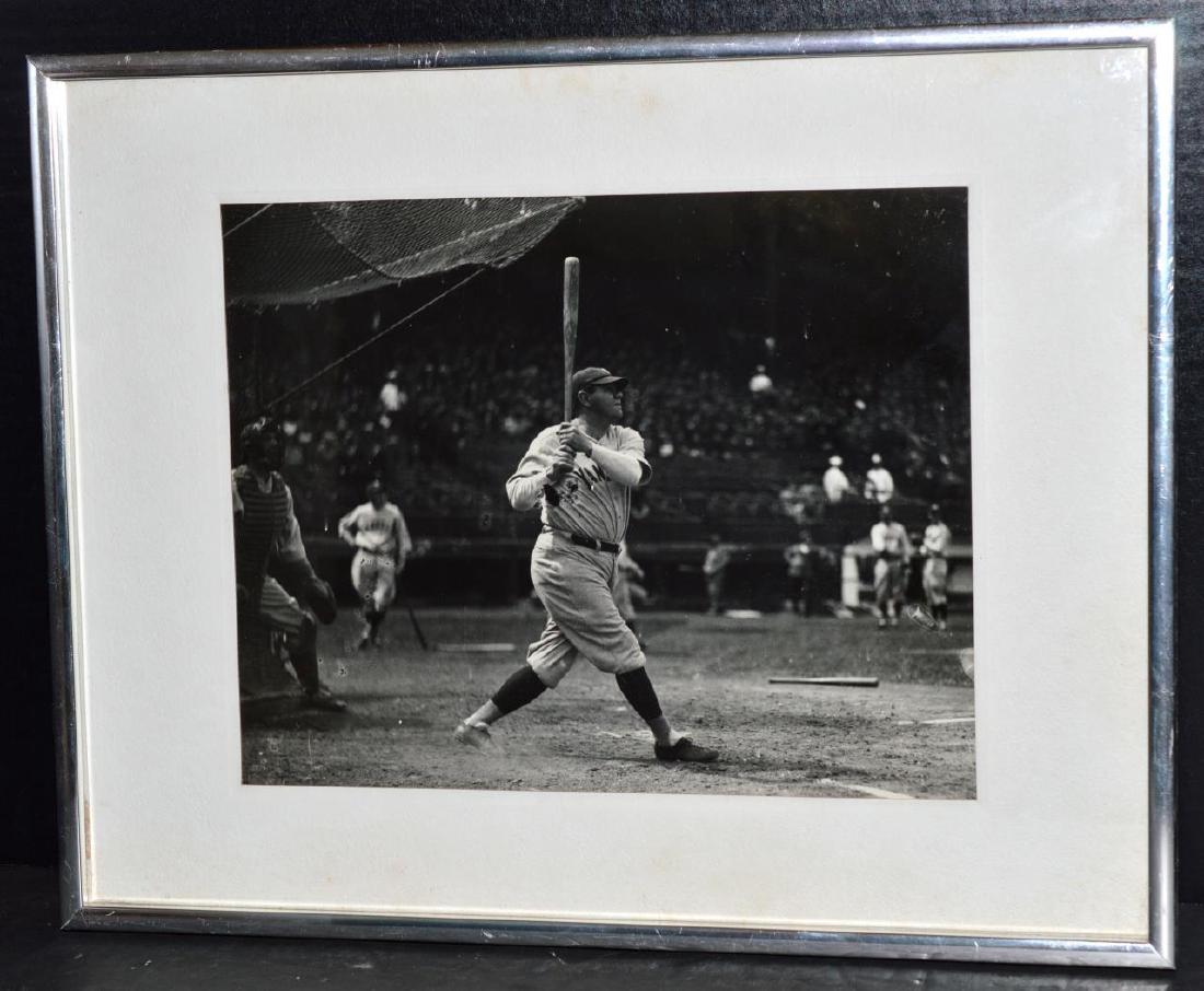 New York Yankees Babe Ruth Road Uniform B&W Photo (1 of 3)