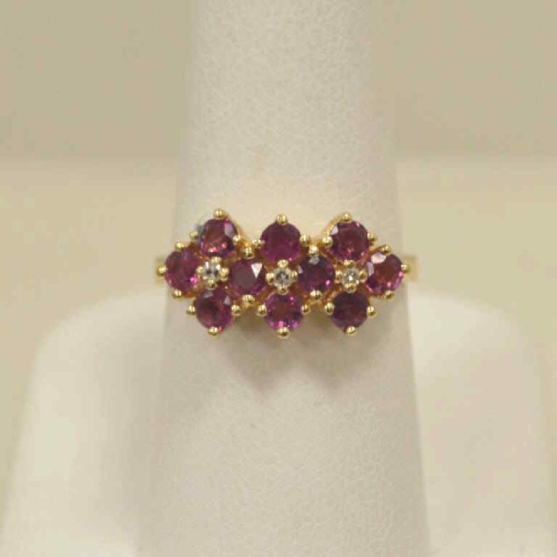 Lady's Ruby and Diamond ring (1 of 5)