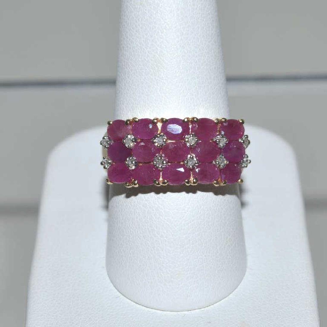 Lady's ruby and diamond ring (1 of 5)