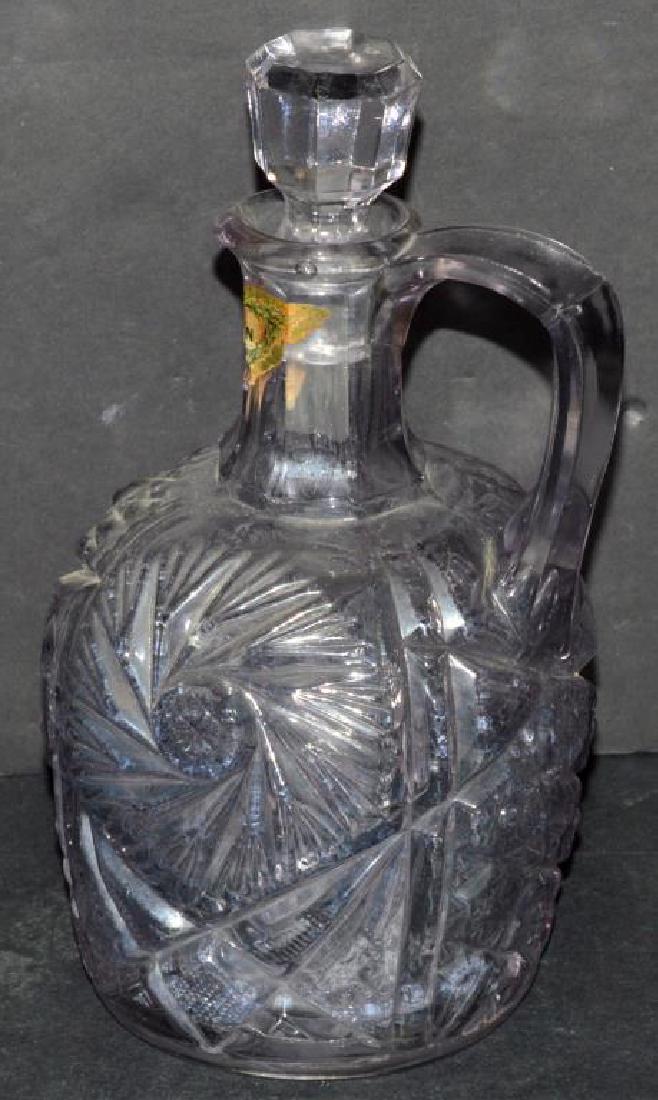 Light Purple Cut Crystal Glass Decanter w/Stopper (1 of 9)