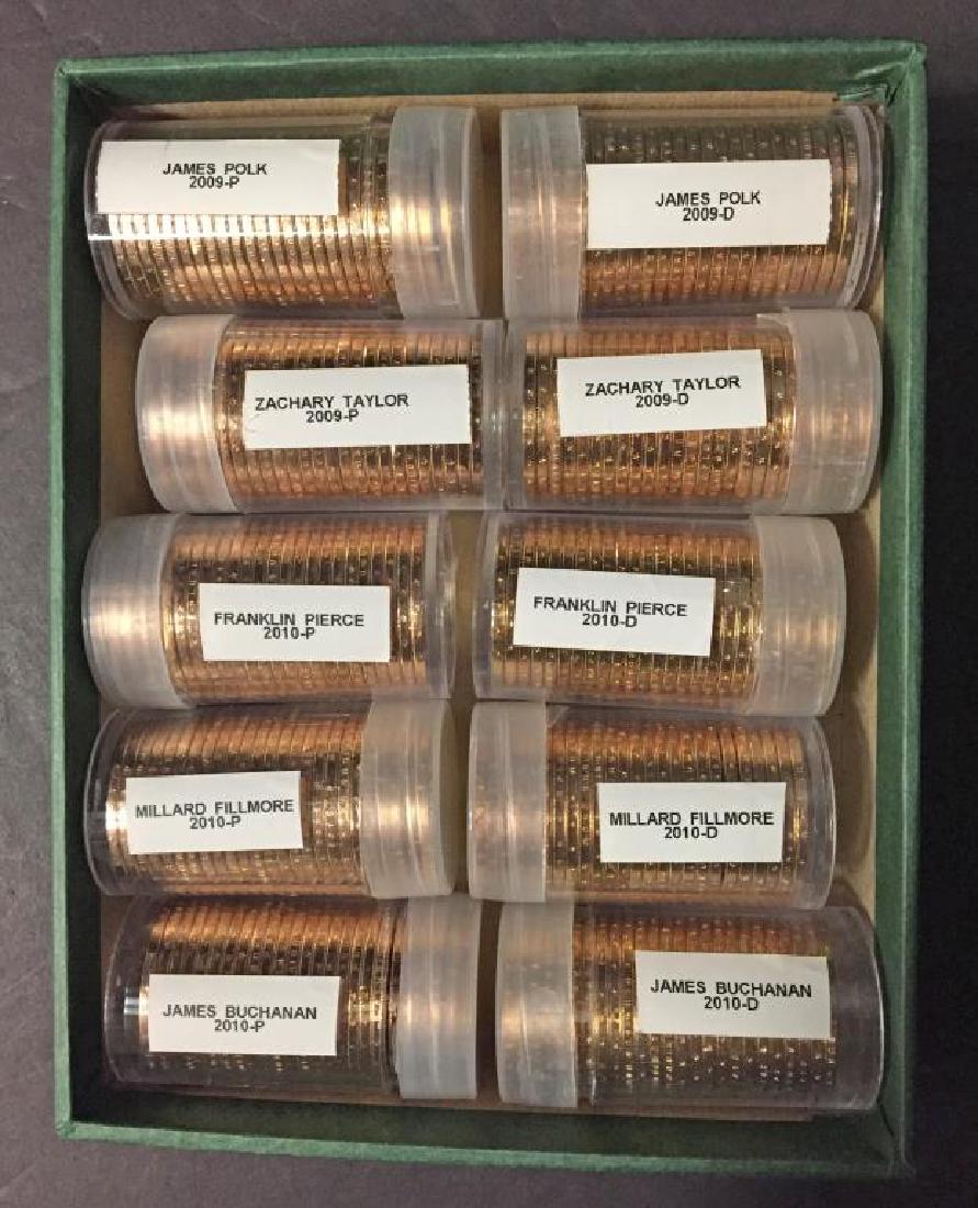 2009 & 2010 Presidential Dollars 10 Roll Lot BU (1 of 2)